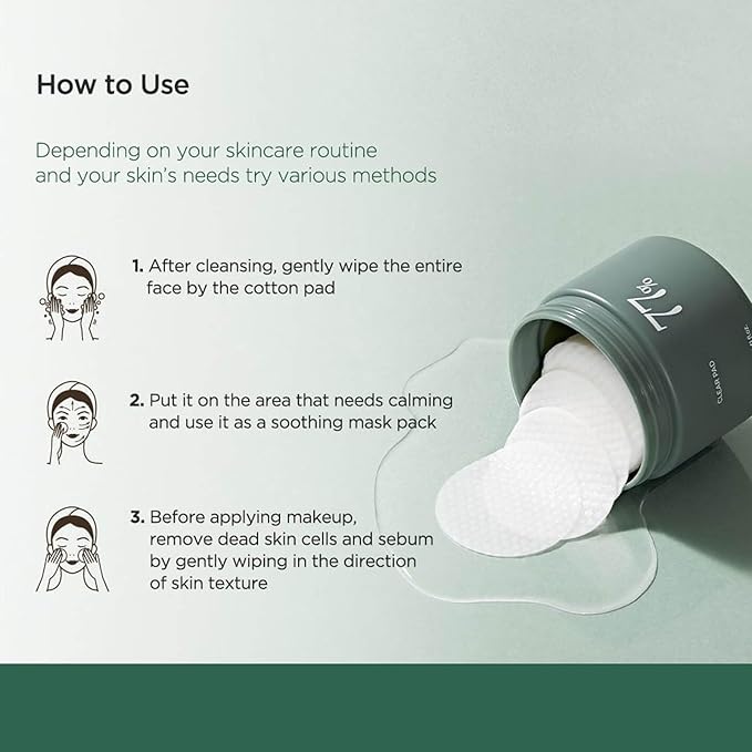 ANUA - HEARTLEAF 77 CLEAR PAD - COMPRESSES PURIFIANTES