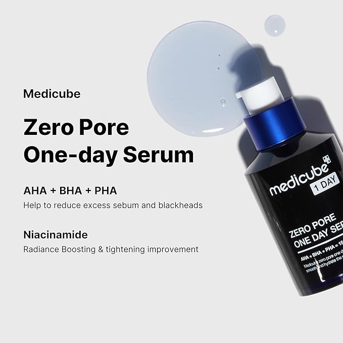 MEDICUBE ZERO PORE ONE DAY AHA+BHA+PHA SERUM 30ML