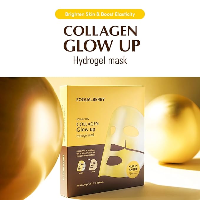 EQQUALBERRY COLLAGEN GLOW UP HYDROGEL MASK