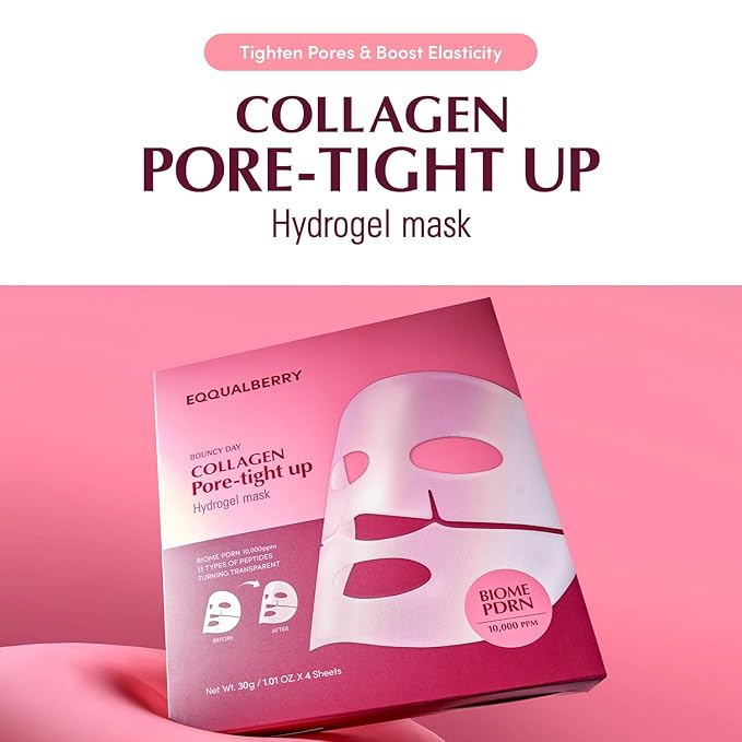 EQQUALBERRY COLLAGEN PORE-TIGHT UP HYDROGEL MASK