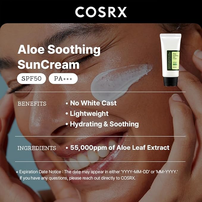 COSRX - ALOE SOOTHING SUN CREAM SPF 50+PA++++