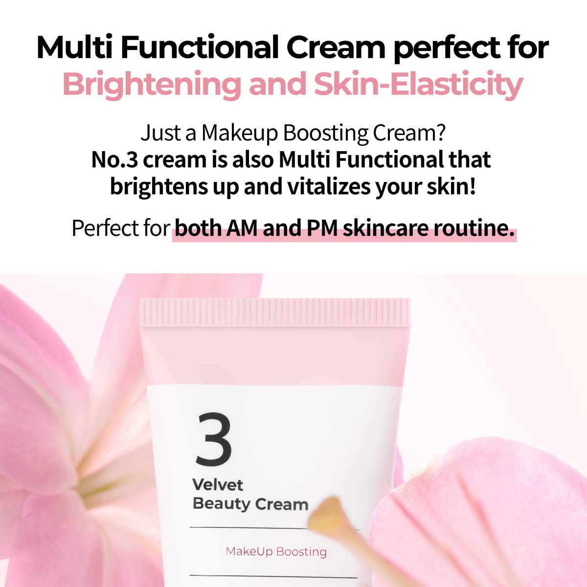 NUMBUZIN NO.3 VELVET BEAUTY CREAM 60ML (PRIMER)