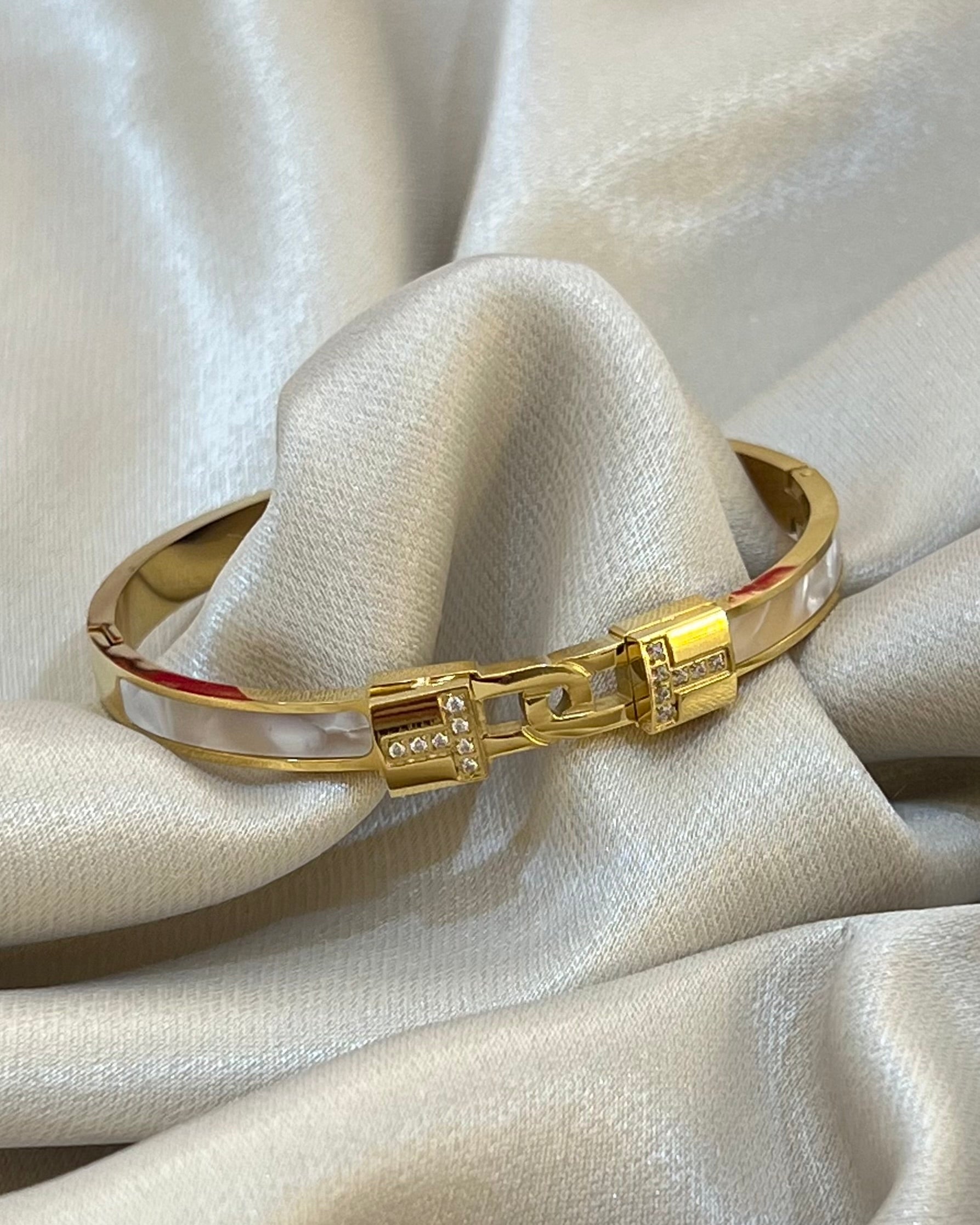 BRACELET CADENAS GOLD EN ACIER INOXYDABLE