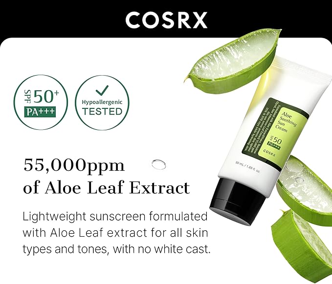 COSRX - ALOE SOOTHING SUN CREAM SPF 50+PA++++
