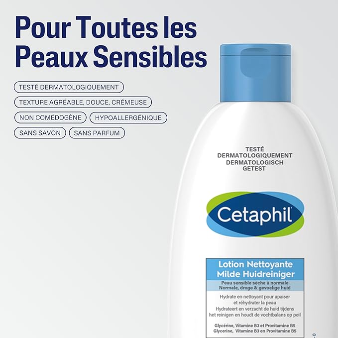 CETAPHIL LOTION NETTOYANTE VISAGE ET CORPS 200ML