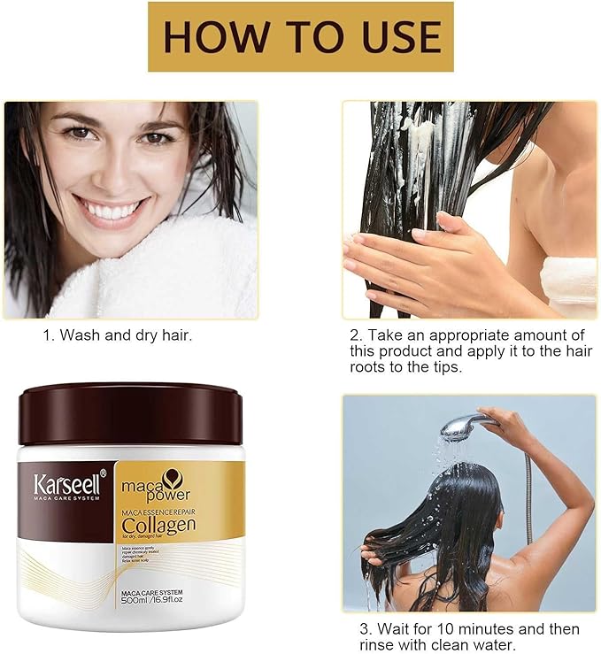 KARSEELL MASQUE CAPILLAIRE (ORIGINAL) AU COLLAGÈNE 500 ML