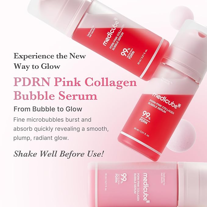 MEDICUBE PINK PDRN COLLAGEN BUBBLE SERUM 95 ML