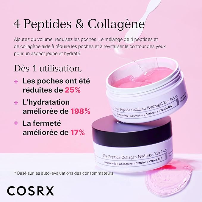 COSRX THE PEPTIDE COLLAGEN HYDROGEL EYE PATCH 60 PATCHES