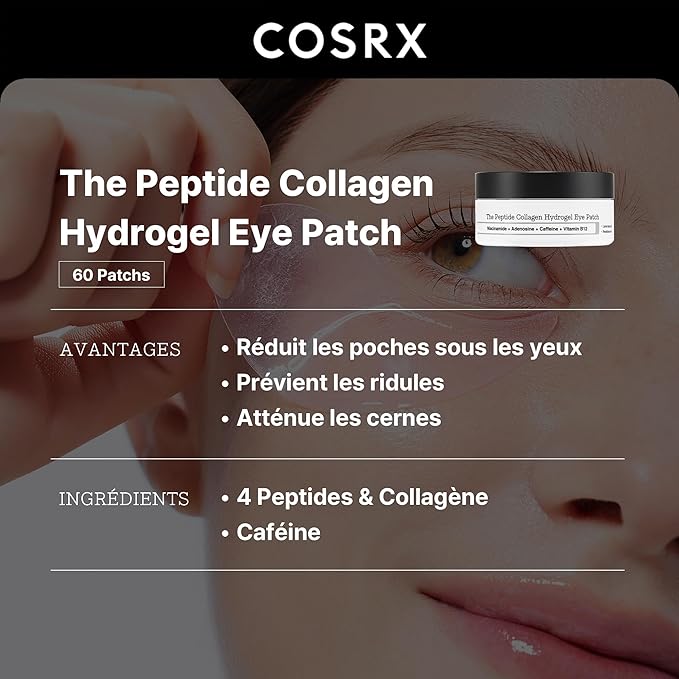 COSRX THE PEPTIDE COLLAGEN HYDROGEL EYE PATCH 60 PATCHES