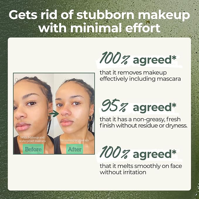 NUMBUZIN NO.3 PORE & MAKEUP SKIN SOFTENING CLEANSING BALM WITH GREEN TEA AND CHARCOAL 85G