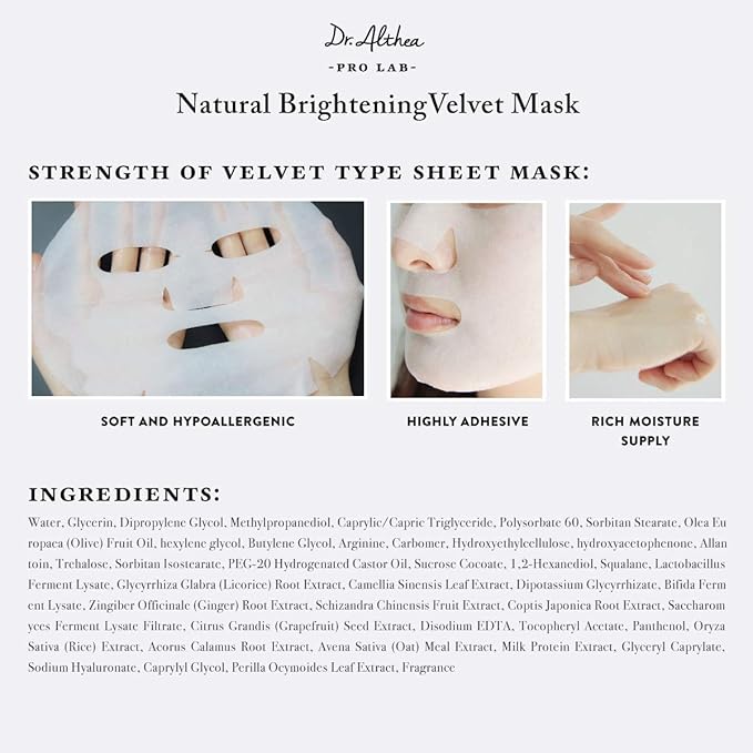 DR. ALTHEA PRO LAB NATURAL BRIGHTENING VELVET MASK