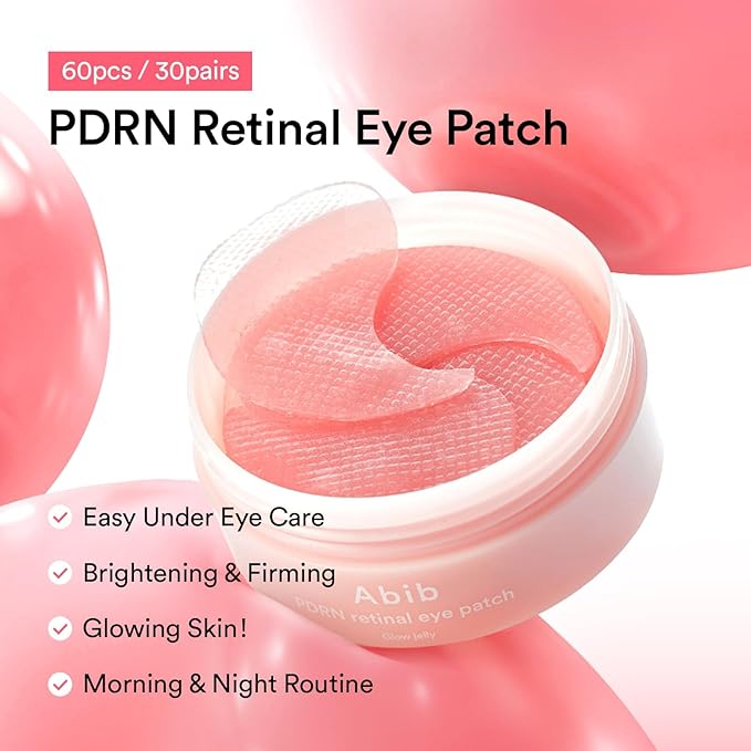 ABIB PDRN RETINAL EYE PATCH GLOW JELLY 60 PATCHES 30 PAIRES