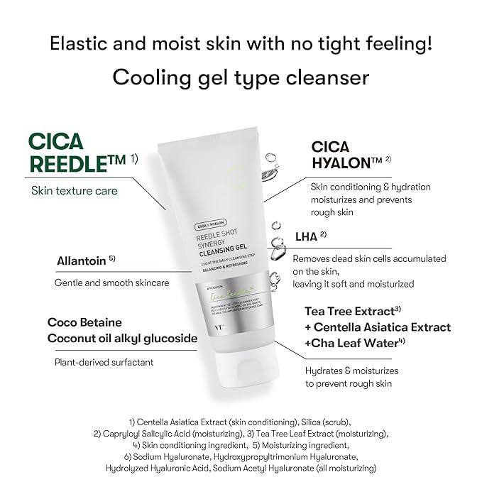 VT COSMETICS REEDLE SHOT SYNERGY CLEANSING GEL 150ML