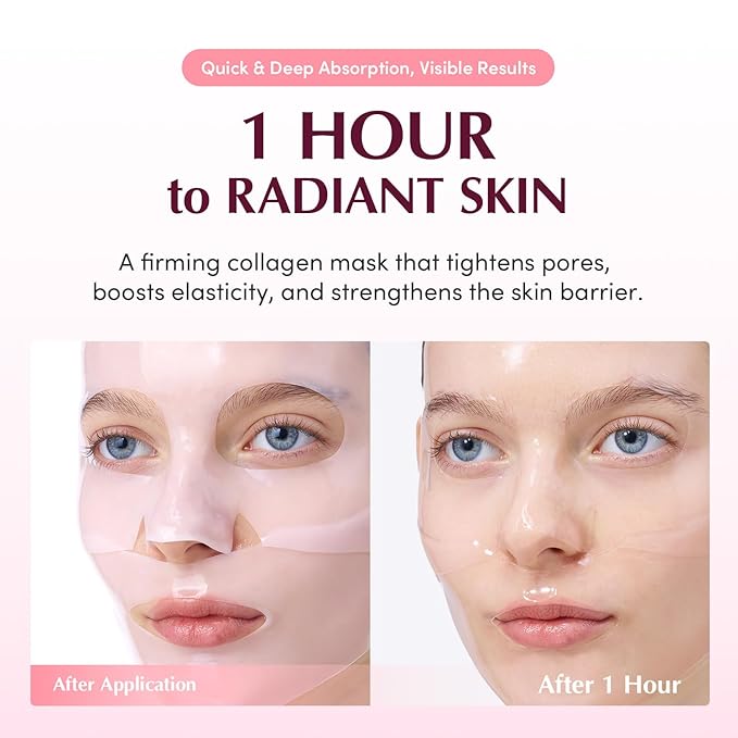 EQQUALBERRY COLLAGEN PORE-TIGHT UP HYDROGEL MASK