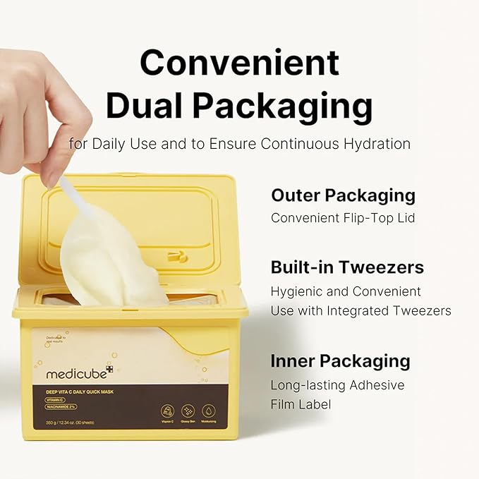 MEDICUBE DEEP VITA C DAILY QUICK MASK 350G 30PCS