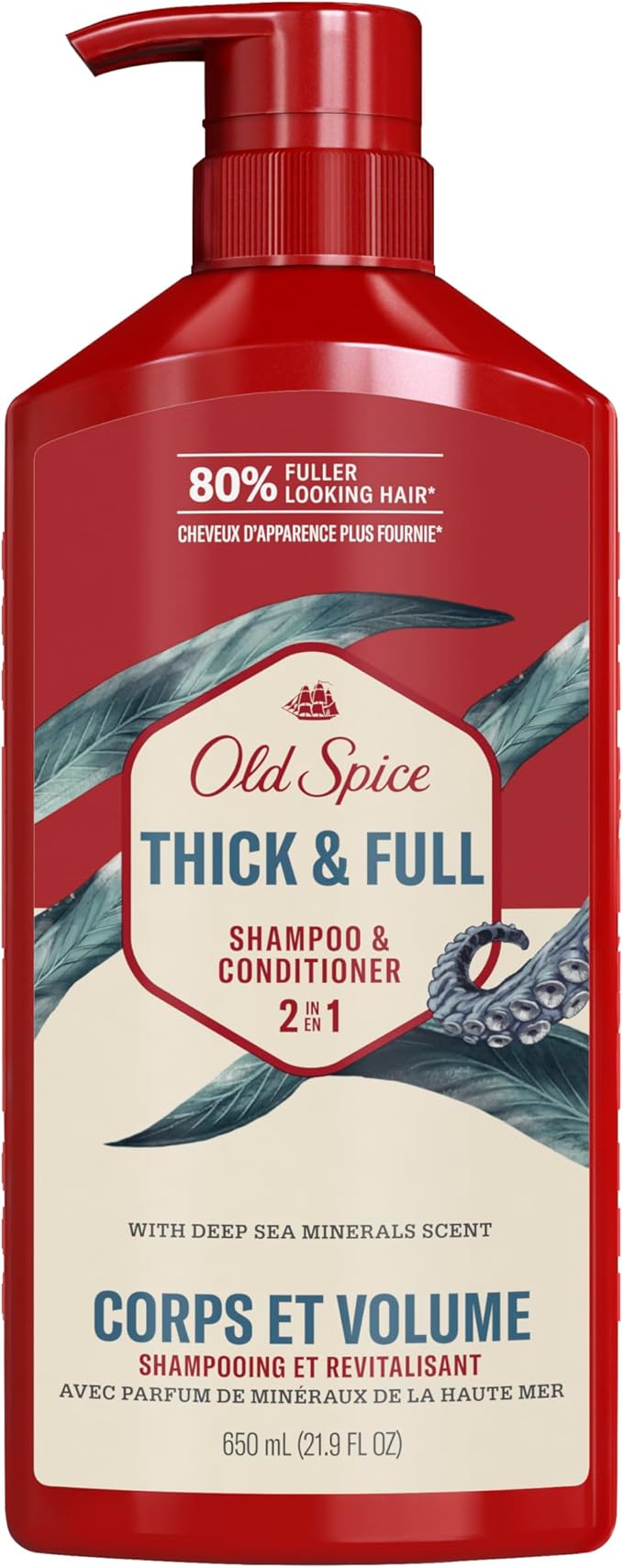 OLD SPICE THICK AND FULL 2IN1 SHAMPOO AND CONDITIONER FOR MEN 650 ML