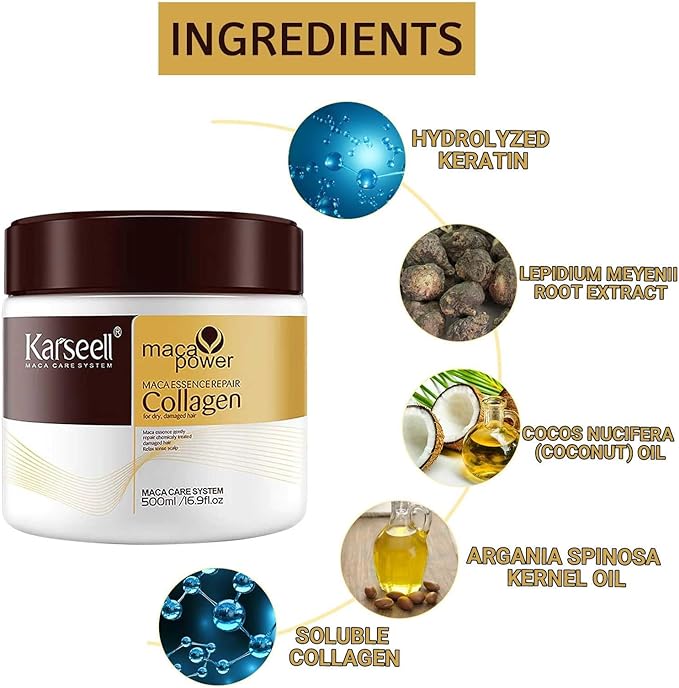 KARSEELL MASQUE CAPILLAIRE (ORIGINAL) AU COLLAGÈNE 500 ML