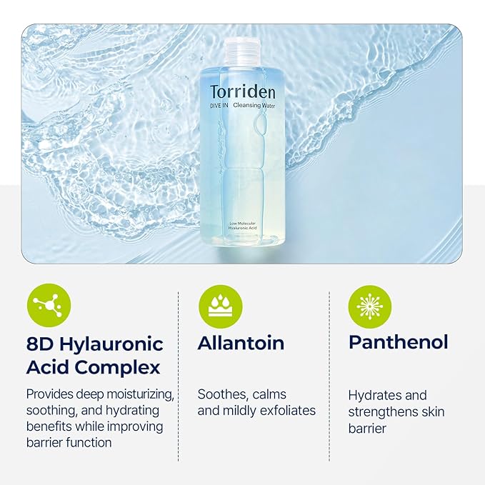 TORRIDEN DIVE-IN LOW MOLECULAR HYALURONIC ACID CLEANSING WATER 400ML