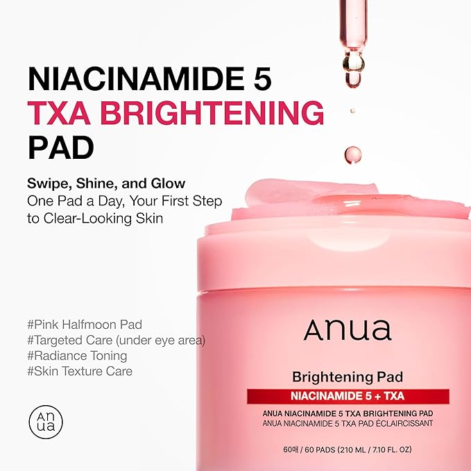 ANUA BRIGHTENING NIACINAMIDE 5+TXA 60 ML PADS 210 ML