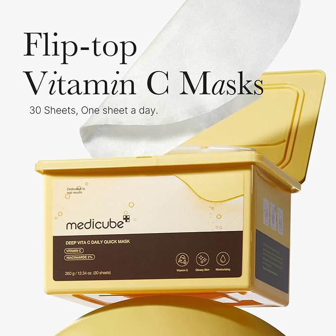 MEDICUBE DEEP VITA C DAILY QUICK MASK 350G 30PCS