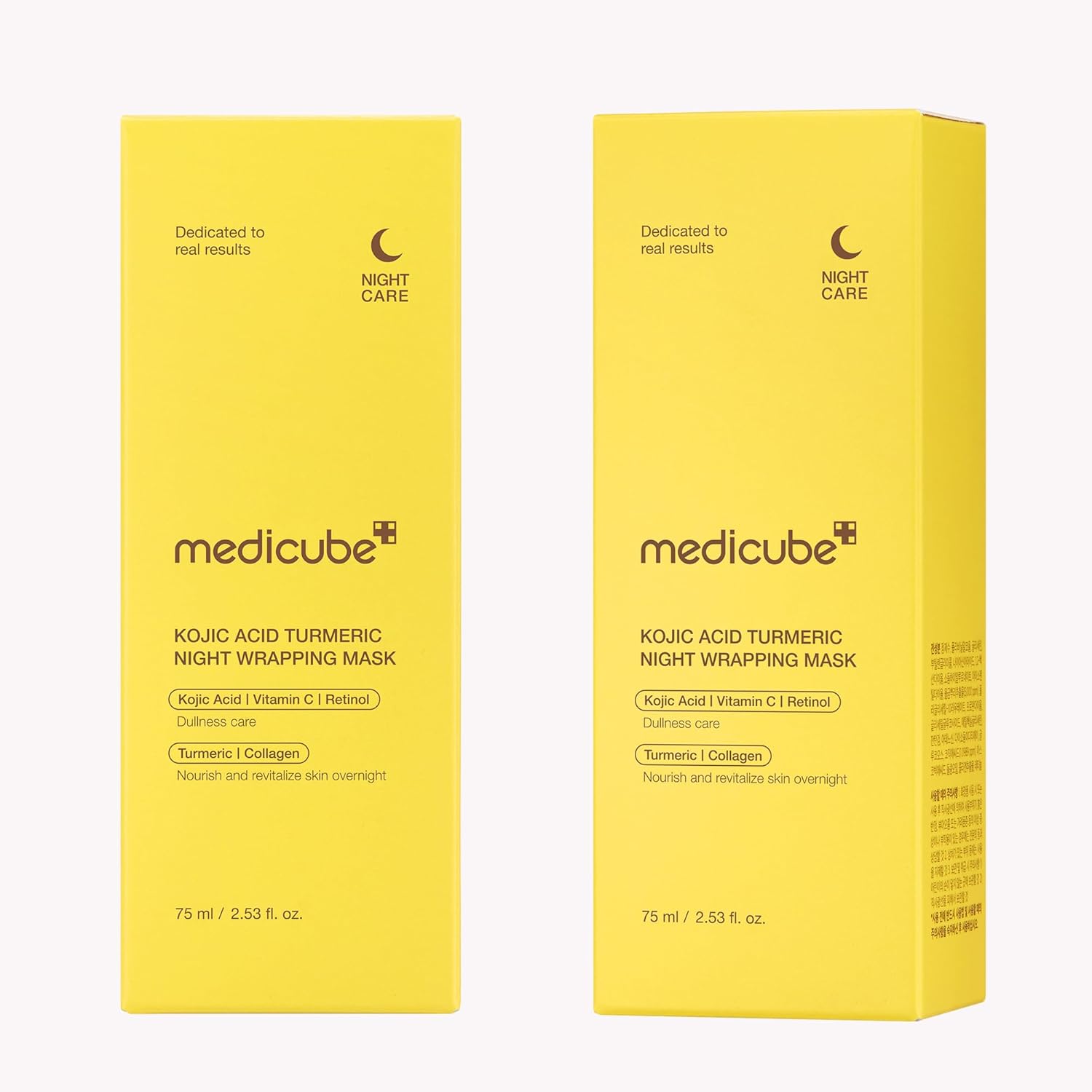 MEDICUBE KOJIC ACID TURMERIC NIGHT WRAPPING MASK 75ML