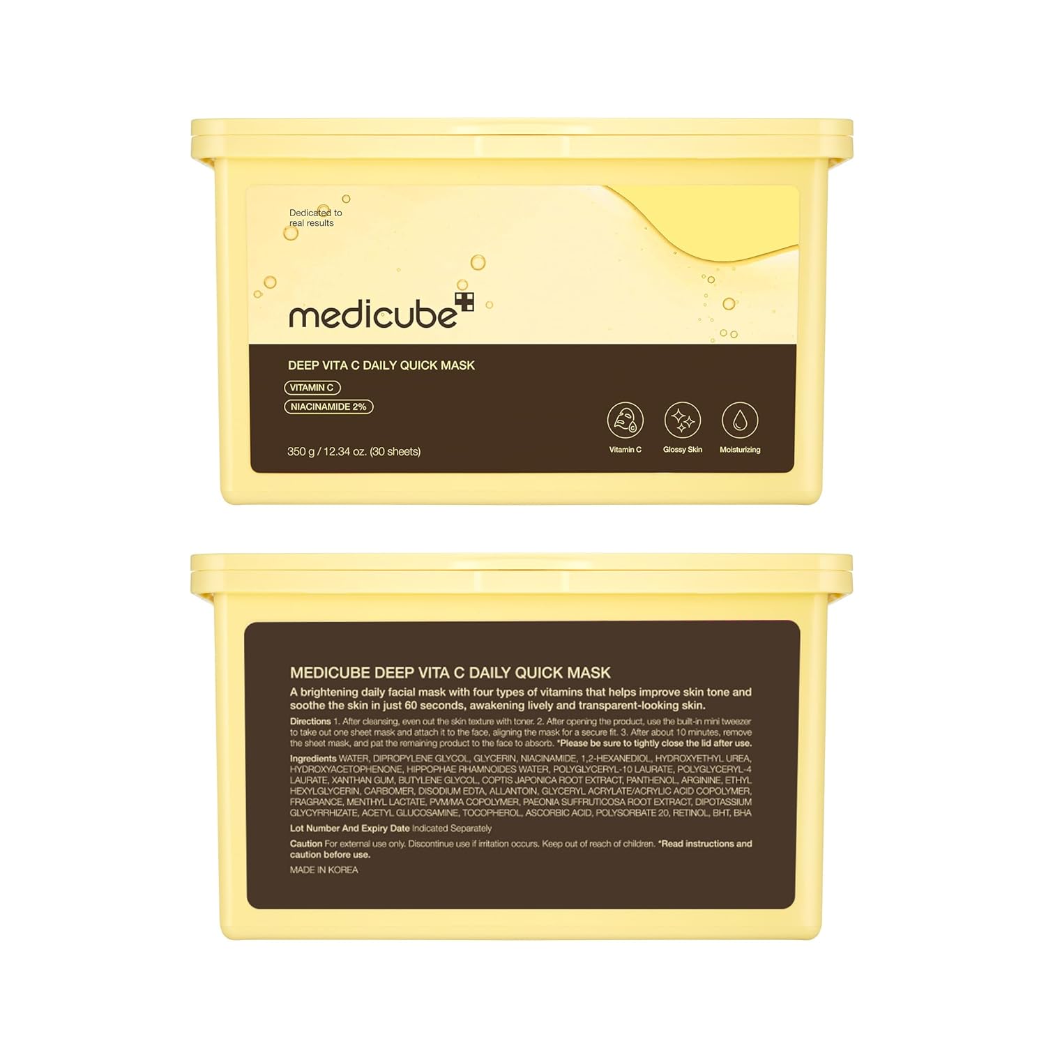MEDICUBE DEEP VITA C DAILY QUICK MASK 350G 30PCS