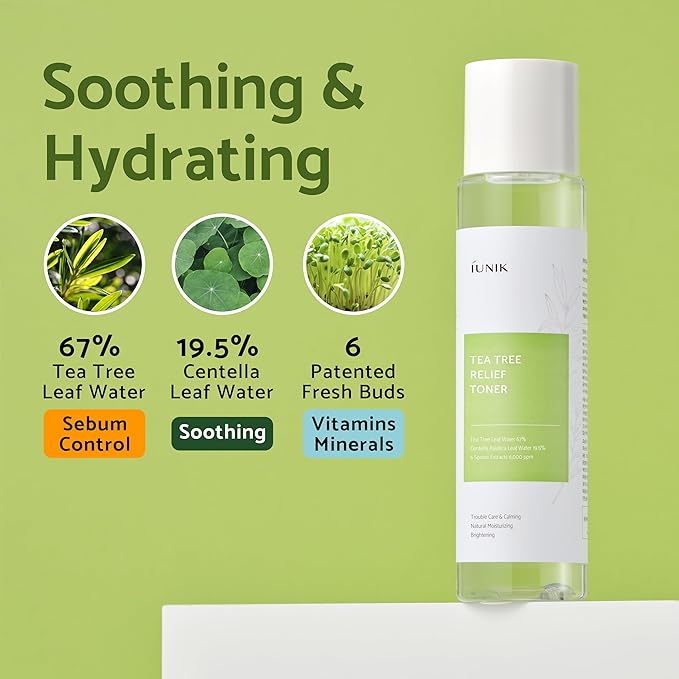 IUNIK TEA TREE RELIEF TONER 200ML