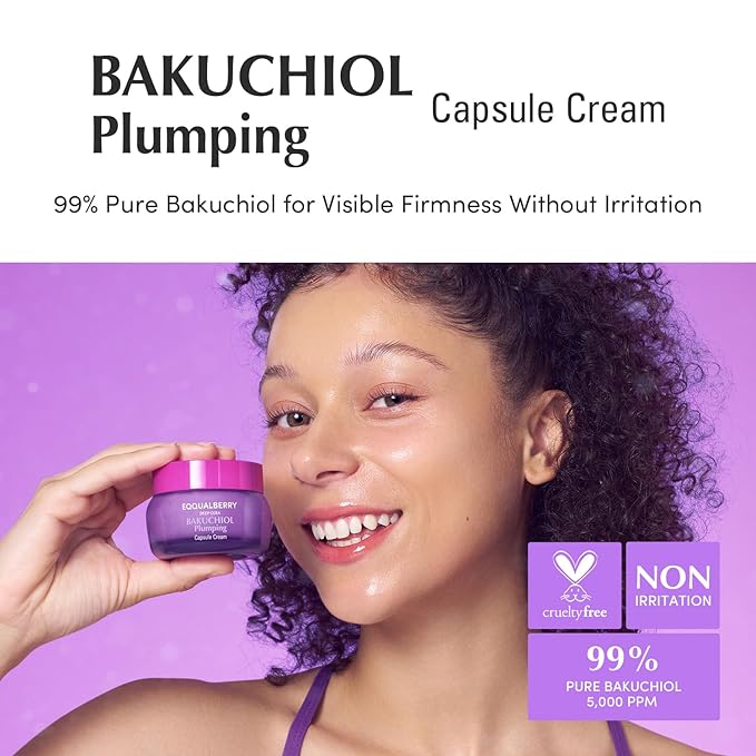 EQQUALBERRY BAKUCHIOL PLUMPING CAPSULE CREAM 50ML
