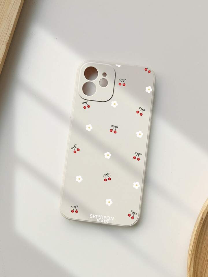 COQUE DE TÉLÉPHONE MOTIF CERISE