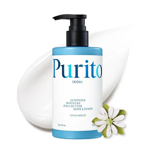 PURITO SEOUL LUMINOUS MOISTURE SHEA BUTTER BODY LOTION OCEAN BREEZE 300 ML