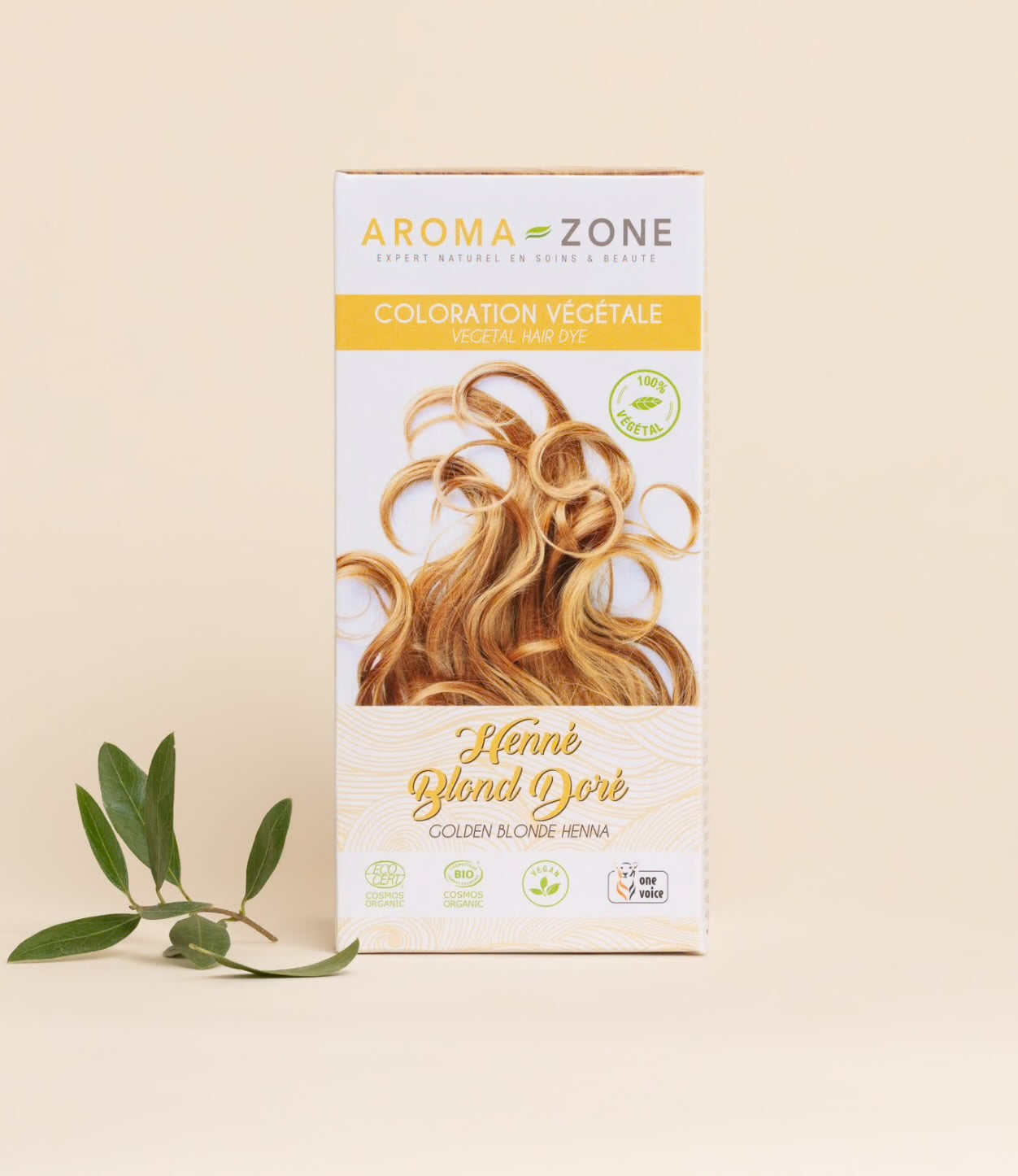 AROMA ZONE COLORATION VÉGÉTALE BIO COULEUR BLOND DORÉ