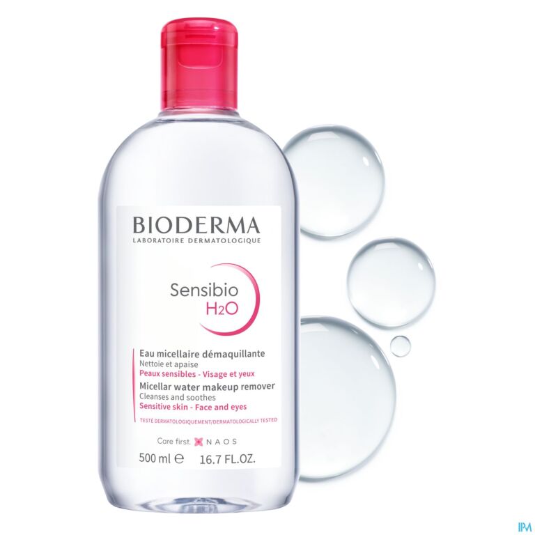 BIODERMA SENSIBIO H2O PEAU SENSIBLE - VISAGE ET YEUX 500ML