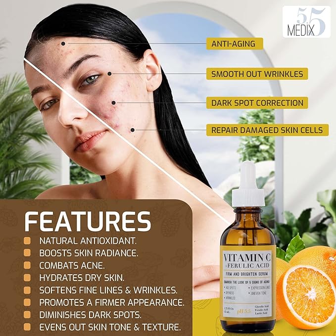 MEDIX 5.5 SÉRUM À LA VITAMINE C + FERULIC ACID 52ML