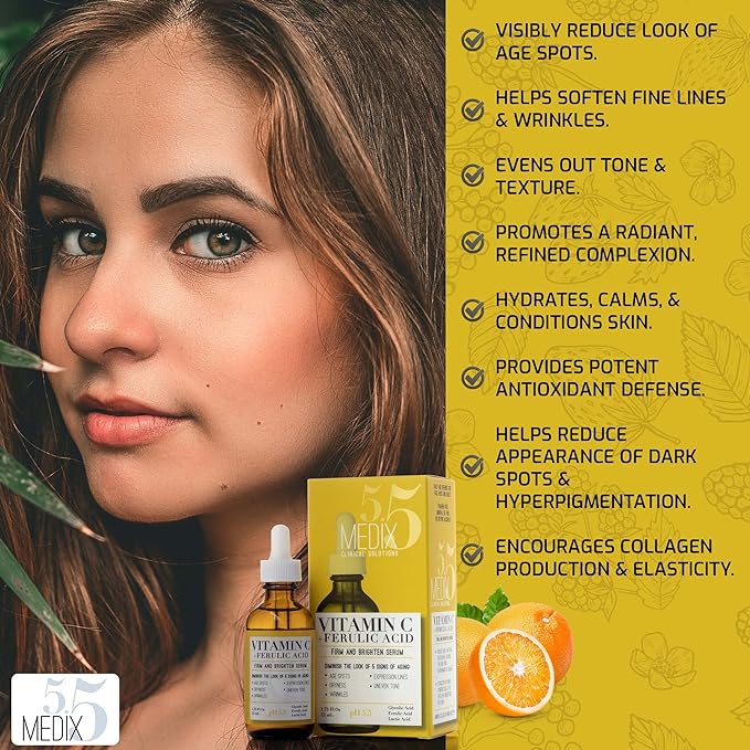 MEDIX 5.5 SÉRUM À LA VITAMINE C + FERULIC ACID 52ML