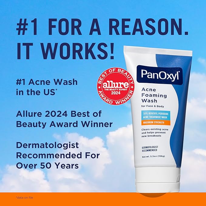 PANOXYL ACNE FOAMING WASH BENZOYL PEROXIDE 10% MAXIMUM STRENGHT 156 G