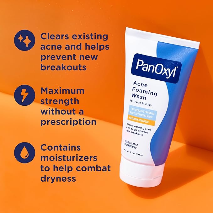 PANOXYL ACNE FOAMING WASH BENZOYL PEROXIDE 10% MAXIMUM STRENGHT 156 G