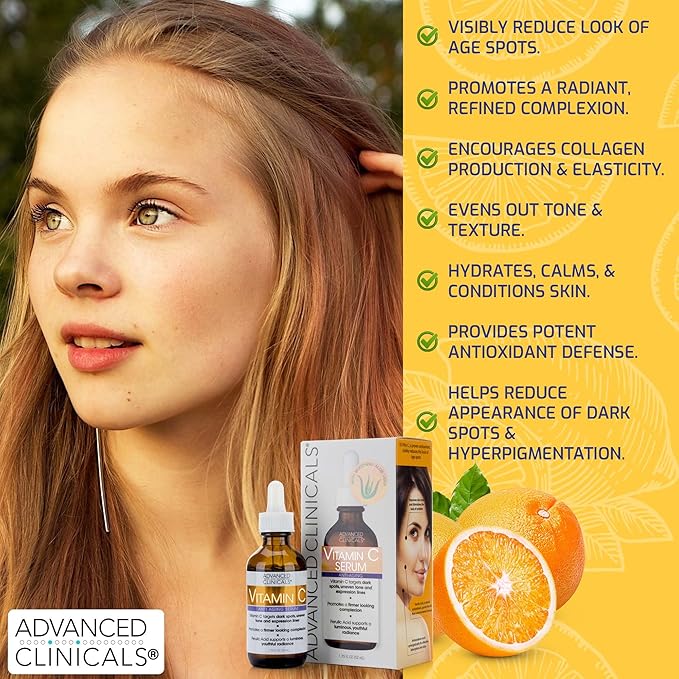 ADVANCED CLINICALS VITAMINE C SERUM ANTI AGE 52 ML