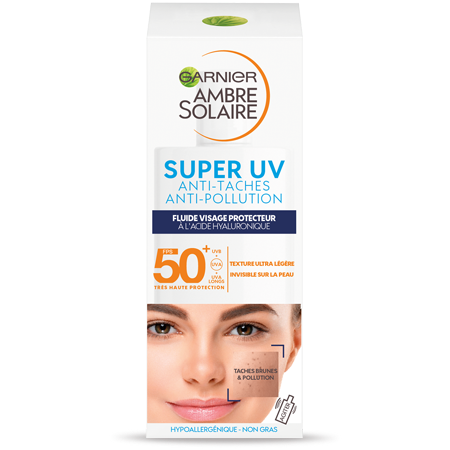 GARNIER AMBRE SOLAIRE SUPER UV ANTI-TACHES ANTI-POLLUTION