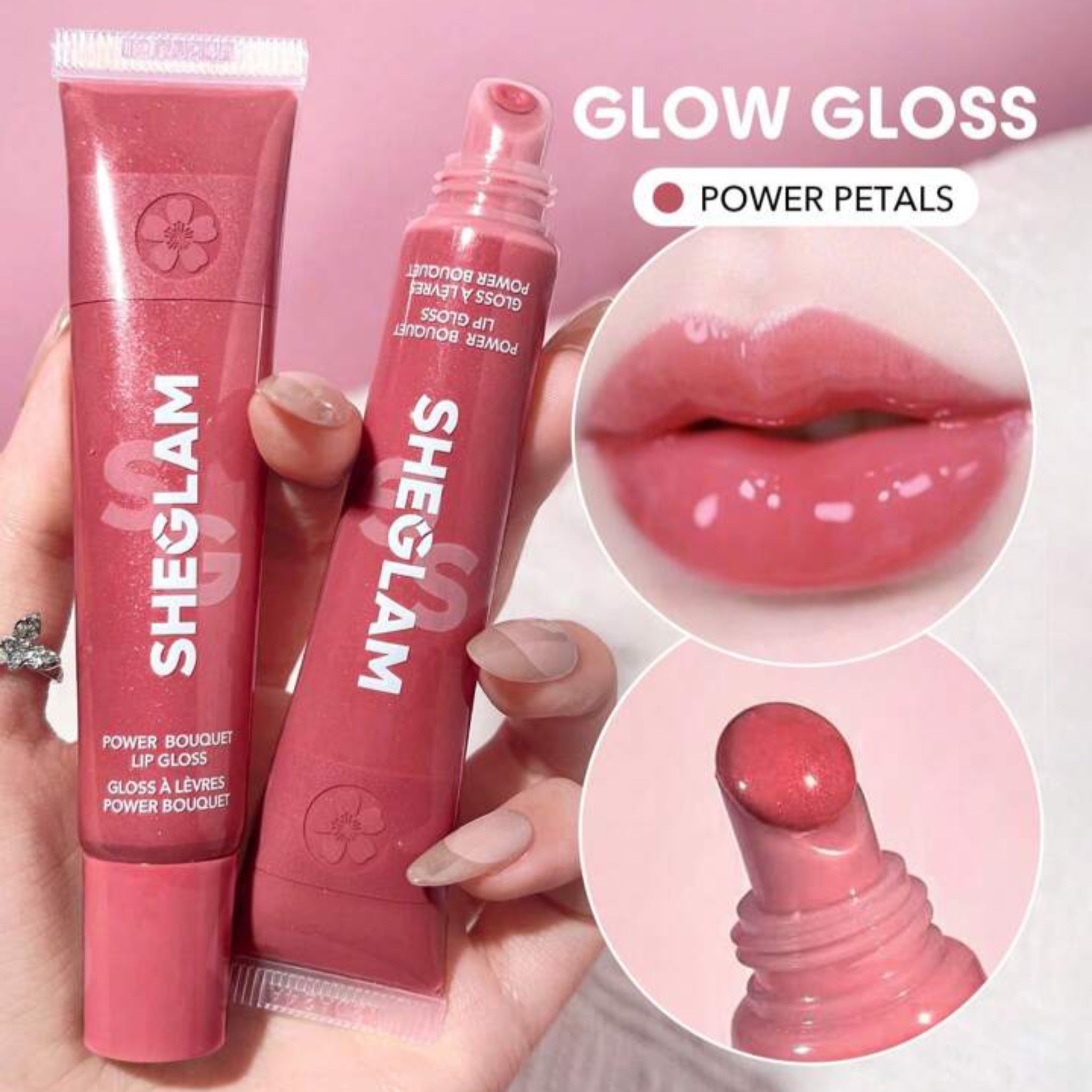 SHEGLAM BRILLANT A LÈVRES HYDRATANT TEINTÉ POWER BOUQUET POWER PETALS