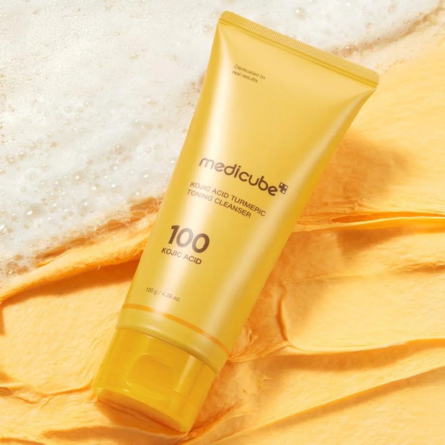 MEDICUBE KOJIC ACID TURMERIC TONING CLEANSER 120G
