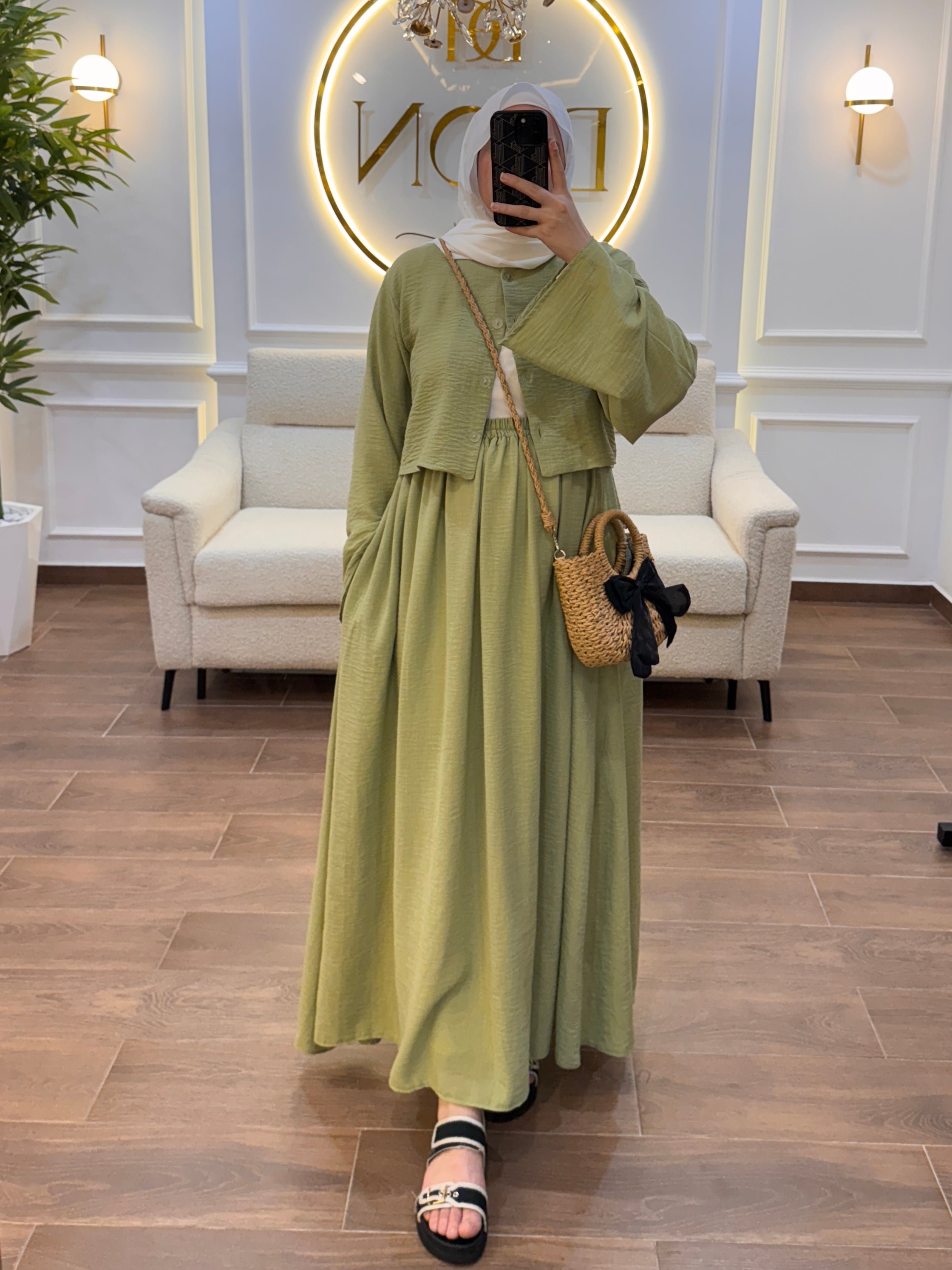 ENSEMBLE EN LIN TOKYO VERT