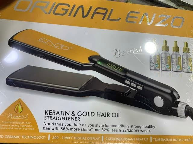 LISSEUR KERATIN & GOLD HAIR OIL (JAUNE) ENZO 5050A