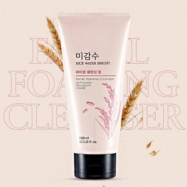 THE FACE SHOP RICE WATER BRIGHT FACIAL FOAMING CLEANSER 150 ML