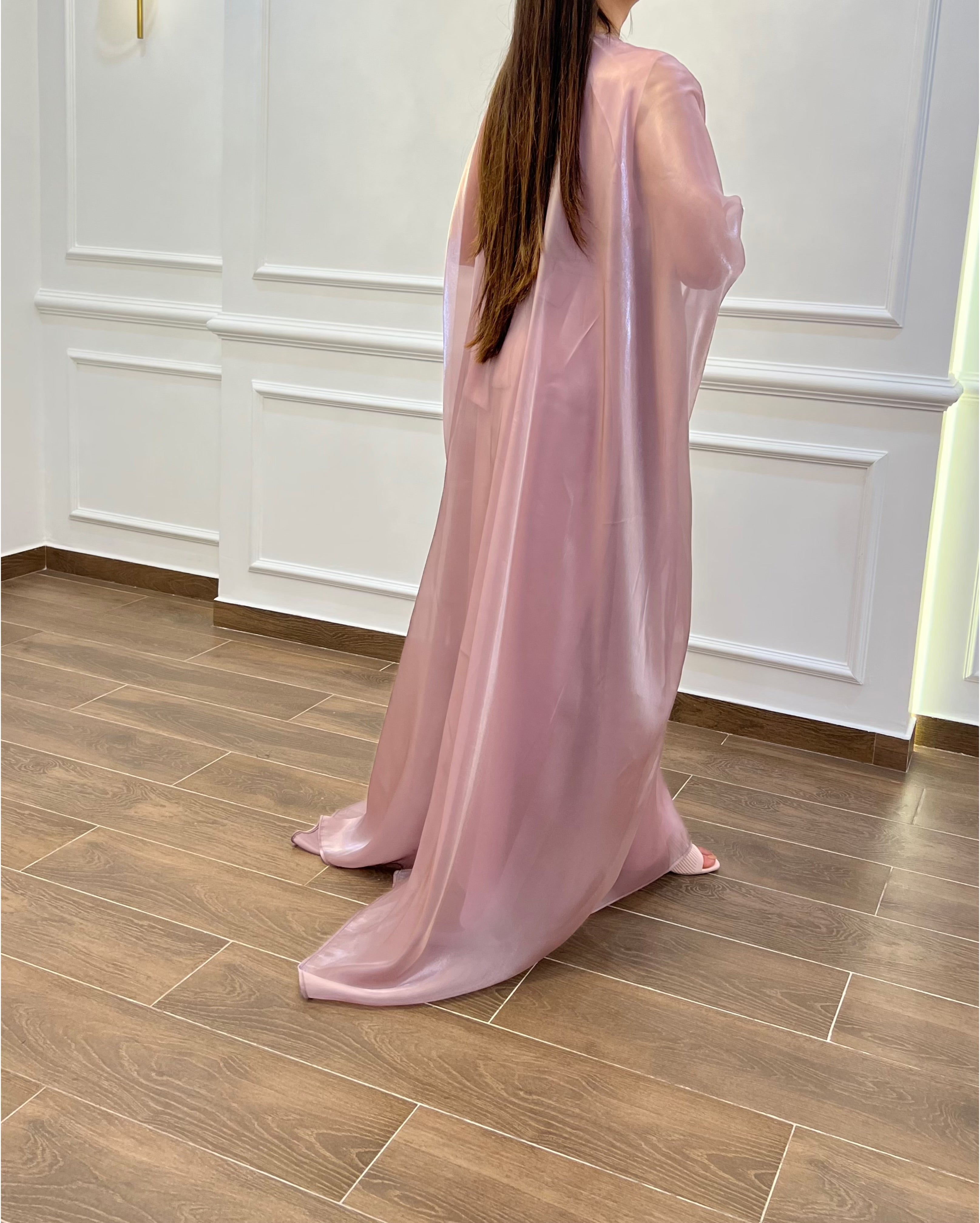ROBE ORGANZA TRÈS CLASSE COULEUR ROSE VIOLET