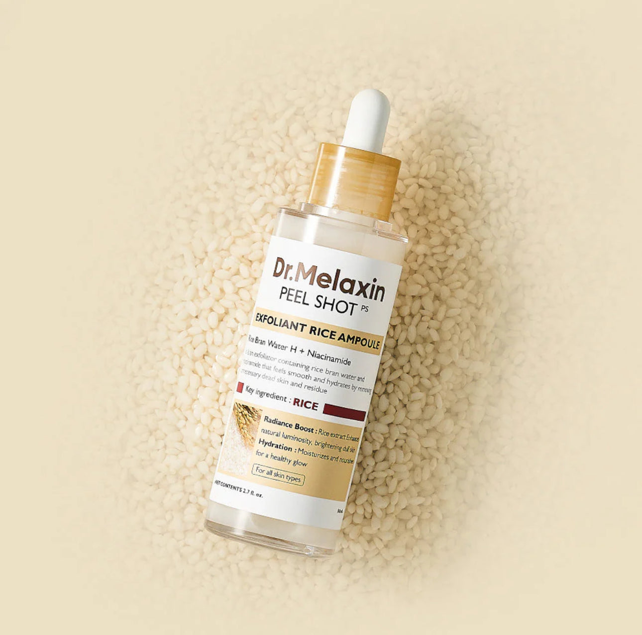 DR MELAXIN PEEL SHOT GLOW WHITE RICE AMPOULE 80 ML