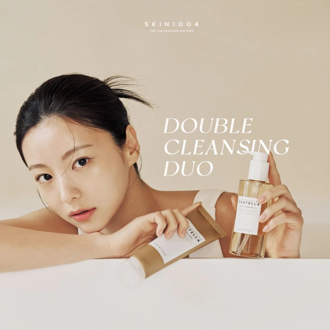 MADAGASCAR CENTELLA DOUBLE CLEANSER DUO (LIGHT CLANSING OIL + AMPOULE FOAM)