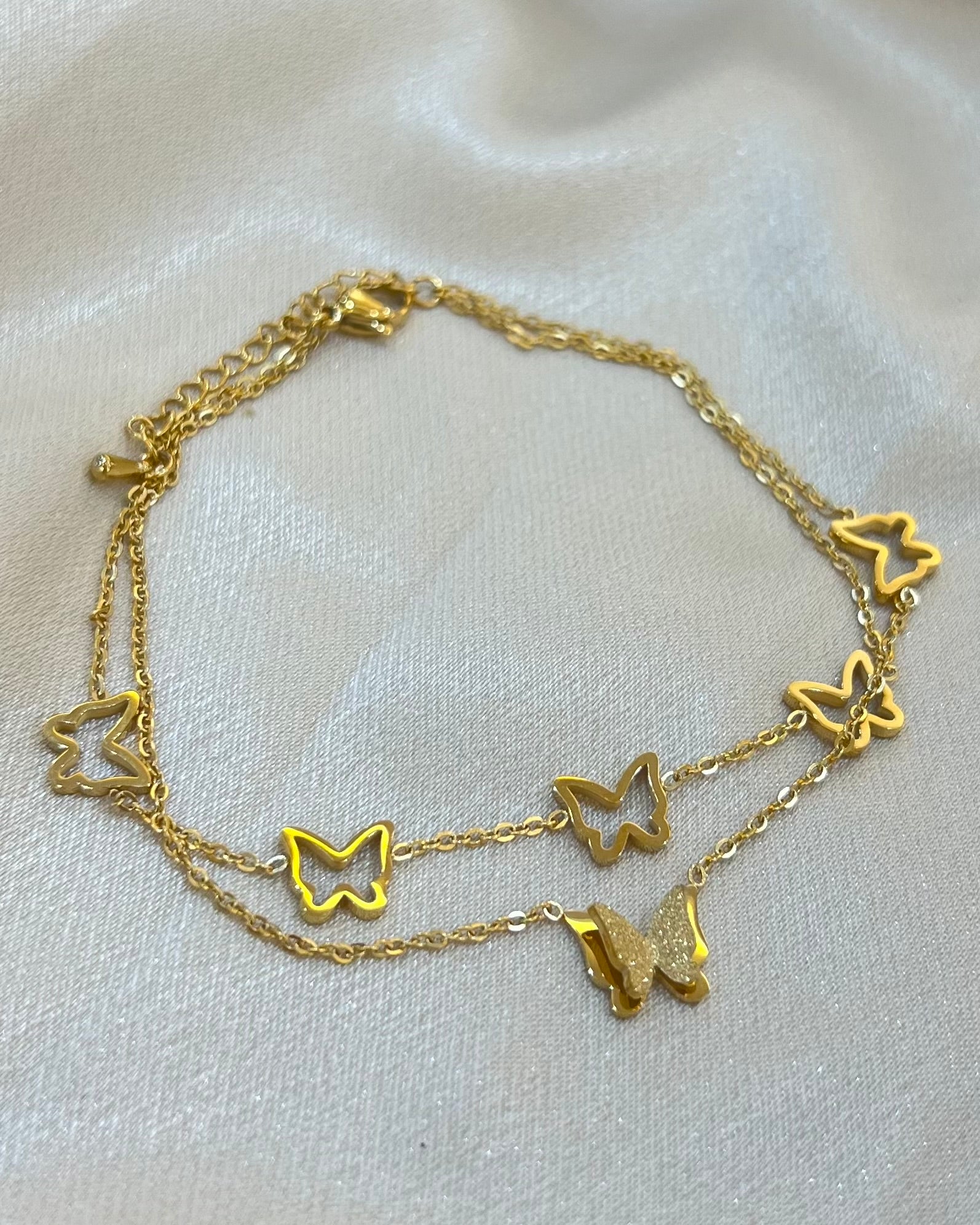 GOURMETTE PAPILLON DOUBLÉE