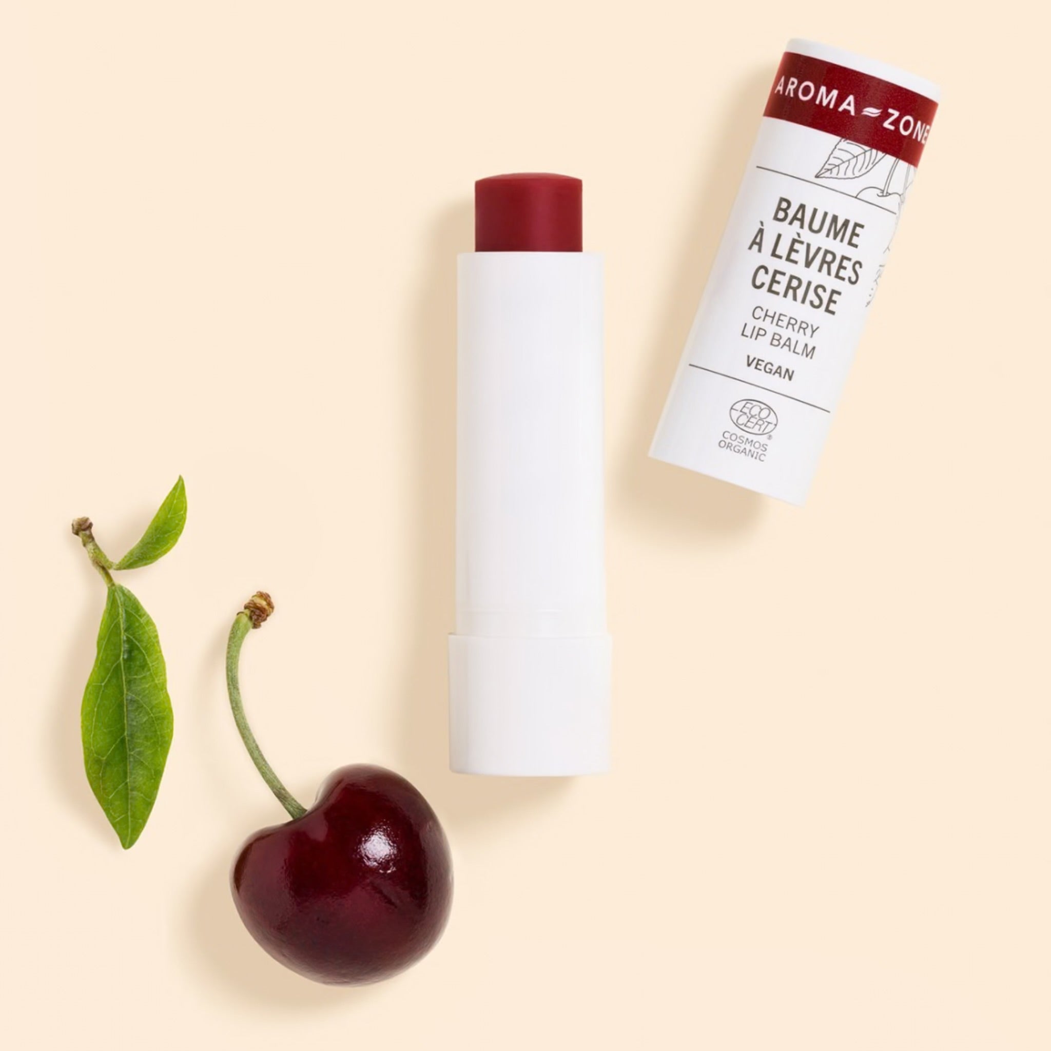 AROMA ZONE BAUME À LÈVRES BIO VEGAN CERISE