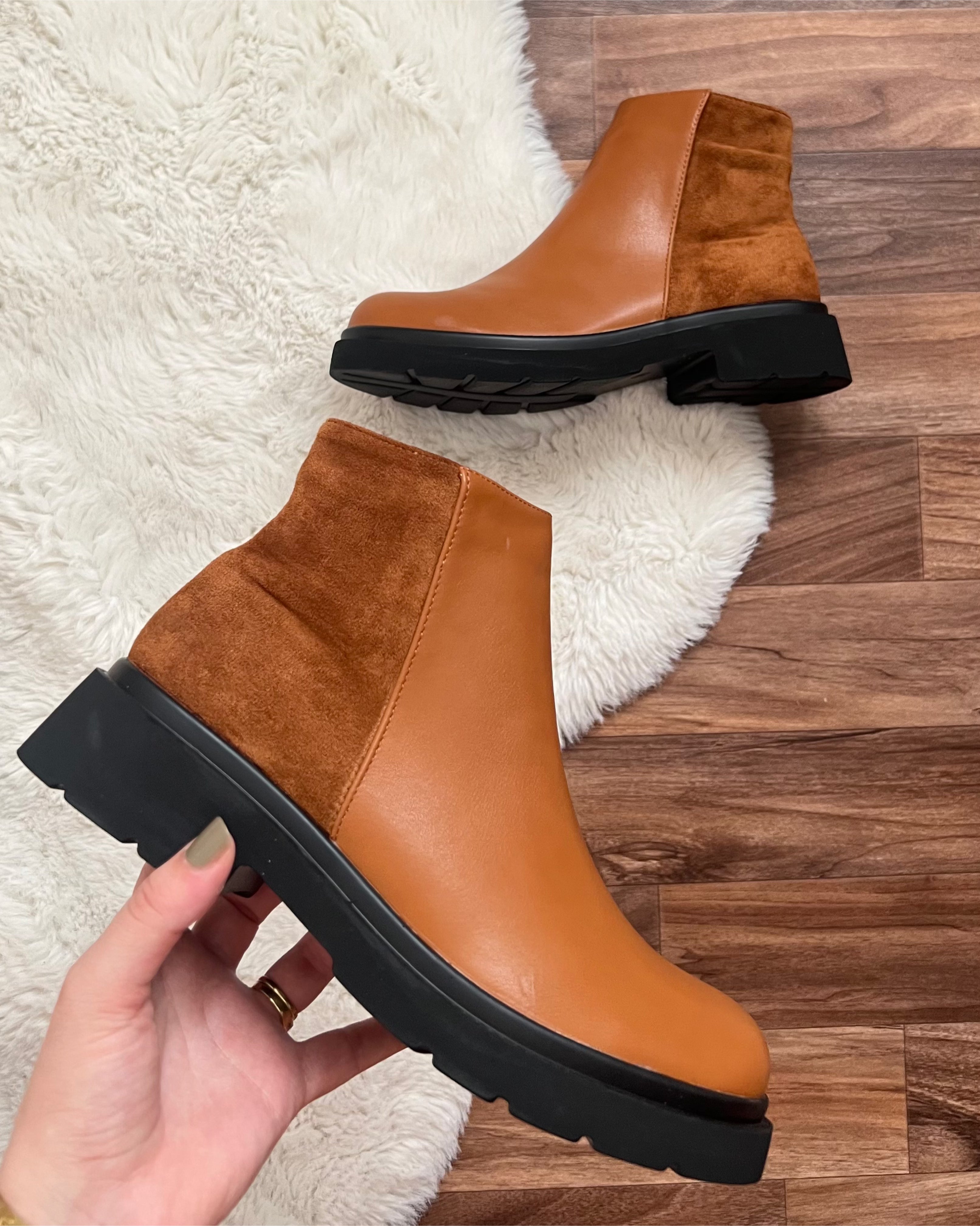 BOTTINES DION CLASSE EN COULEUR CARAMEL