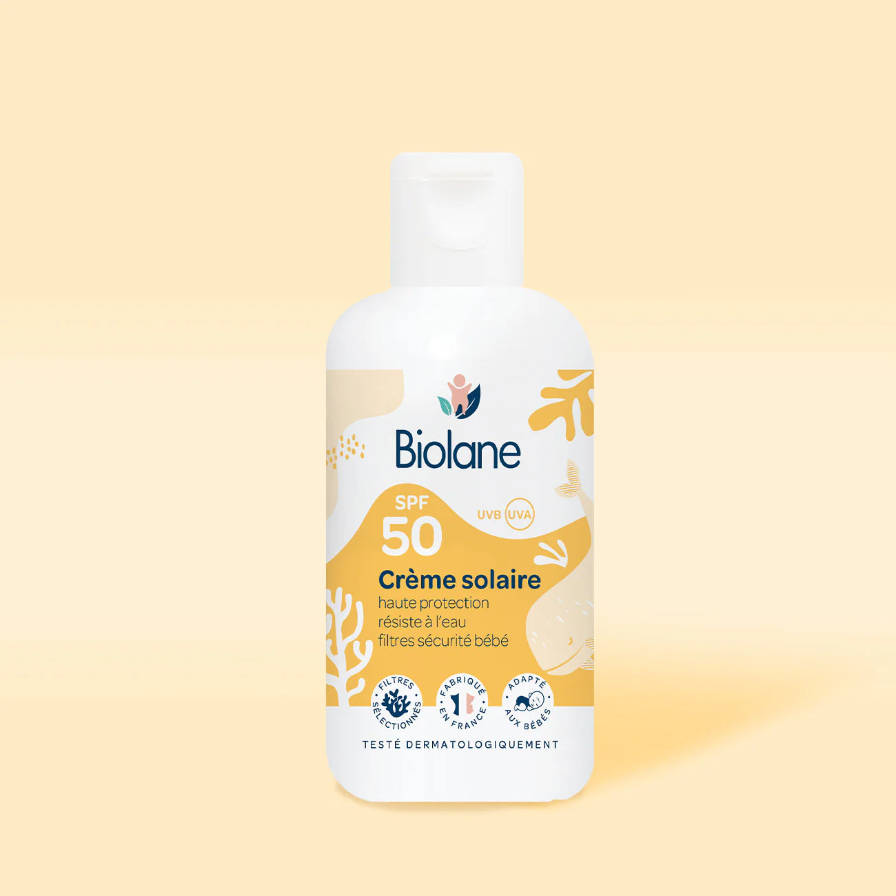 BIOLANE CRÉME SOLAIRE SPF 50 ADAPTÉ AUX BÉBÉS